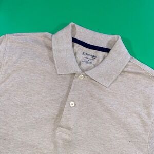 St Johns Bay Mens Heritage‎ Pique Polo Shirt Short Sleeve Beige Casual